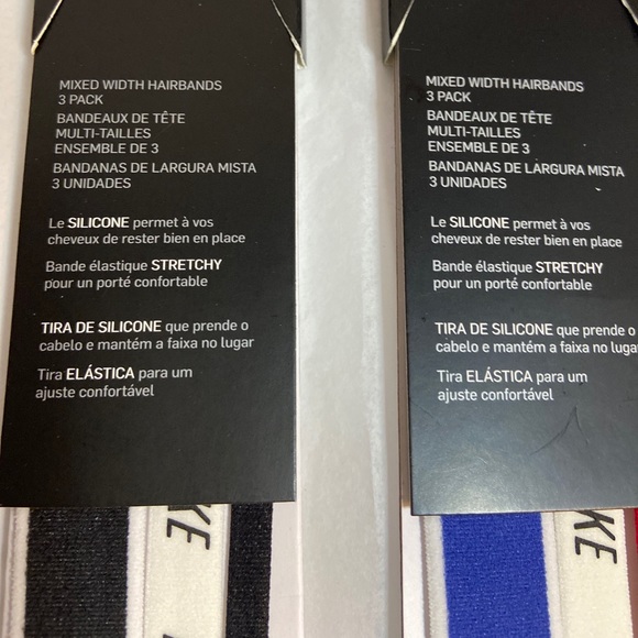 2pks of Nike Mixed Width Hairbands 3/pk - Picture 5 of 5